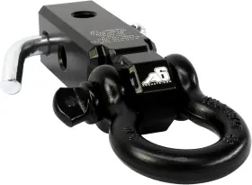 SB2D-GRY AGENCY 6 Shackle Block Double Hole Powder Coat Hitch
