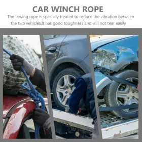 790996124414 AIRKOUL Synthetic Winch Rope Line Recovery Cable #3