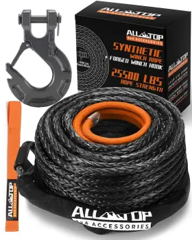 ATSWR095-28 ALL-TOP Synthetic Winch Rope Cable Kit