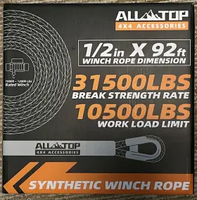 X004LW9KM3 ALL TOP Synthetic Winch Rope Limit Box
