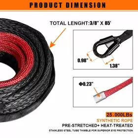708111961042 ALLTOAUTO Synthetic Winch Rope Dyneema #3