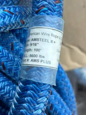 616043816166 AMERICAN WIRE ROPE Amsteel Wll