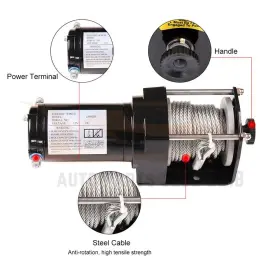 APC116575B01 APC Electric Recovery Winch Towing Trailer Steel #2
