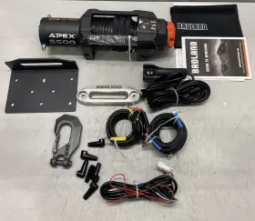 57535 APEX Badland Utv Drum Winch Synthetic Rope 5500