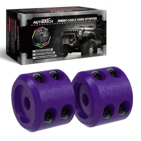 MWS001J AUTMATCH Winch Cable Hook Stopper Pack Silicone