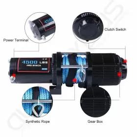 ADP11658203S AUTODAYPLUS Utv Atv Winch Electric Synthetic Rzr #2