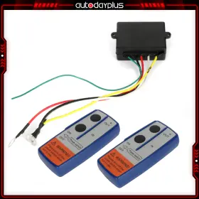 Autodayplus Adp119854j23 Wireless Winch Remote Control Twin 150ft 12 Volt Handset Easy To Install Durable