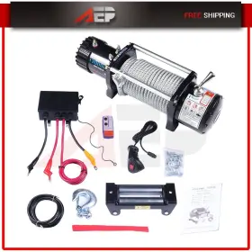 AP11657711Y AUTOPUPPY Electric Recovery Winch Atv Car Trailer