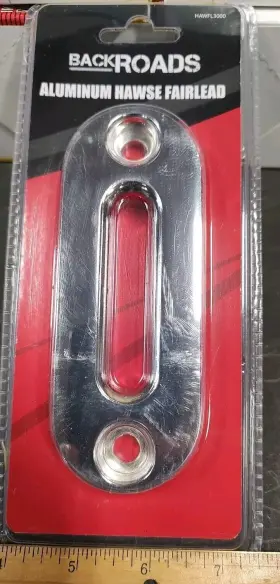 HAWFL3000 BACKROADS Billet Hawse Fairlead Synthetic Rope