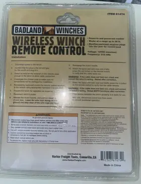 61474 BADLAND Winches Wireless Winch Remote Control #3