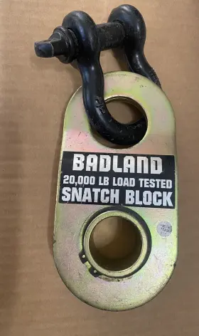 61673 BADLANDS Snatch Block Winches Steel