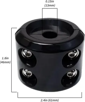 BFXM-RWS-BK1 BFXM Rubber Winch Stopper Cable Hook Rope Line #2