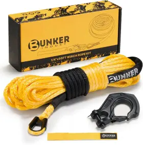 BK-WR-50FT-Y-FRD BUNKER INDUST Synthetic Winch Rope Kit