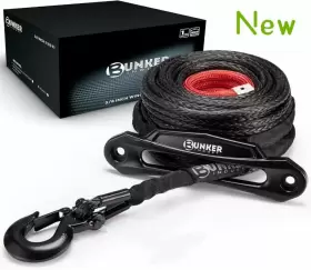 WR3-BLK-KIT-FRD BUNKER INDUST Synthetic Winch Rope Line Cable
