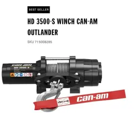 715008139 CAN-AM Warn Synthetic Rope Winch