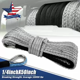 791783894473 CANITU Synthetic Winch Rope Line Recovery Cable #2