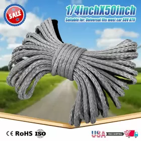 791783894473 CANITU Synthetic Winch Rope Line Recovery Cable #3