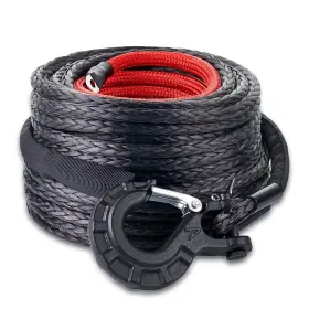 WEF0013-3-8X100F-SET CARFORU Synthetic Winch Rope Line Cable