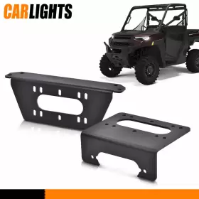 C-03WMB0003ABK CARLIGHTS Winch Mount Plate Kit Xp 1000 4X4 #3