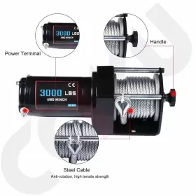 C11657202G CCIYU Electric Recovery Winch Steel Cable Wireless #3