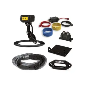100723 CHAMPION POWER EQUIPMENT Atv Utv Synthetic Rope Winch #3
