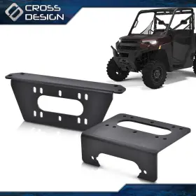 HT-03WMB0003ABK CROSSDESIGN Winch Mount Plate Kit Xp 1000 4X4