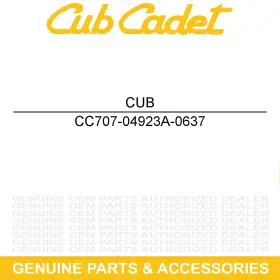 707-04923A-0637 CUB CADET Bumper Winch Plate