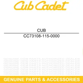 73108-115-0000 CUB CADET Winch CX700 CX500 4X4 Challenger