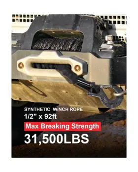 XC009 DAYDOOR Synthetic Winch Rope Cable Kit 500 #2