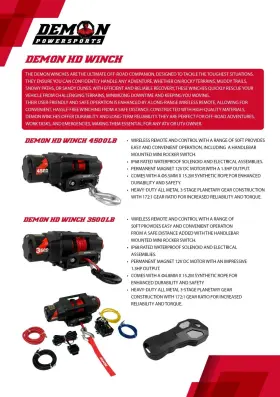 PAWI-4500HD DEMON POWERSPORTS Redeemer Winch #3
