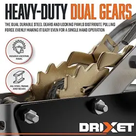 815518026349 DRIXET Come Along Winch Power Puller Cable #2