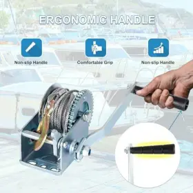 940981440621 EASYBERG Winch Steel Cable Boat Trailer #3