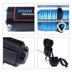E116582CP05 ECCPP Electric Winch Towing Synthetic Rope Road #3