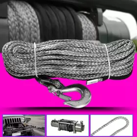 05SWR-38GY-01 EVARGC Synthetic Winch Rope Recovery Cable Line