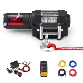 768571847591 FIERYRED Atv Utv Winch Electric Steel Cable Wire