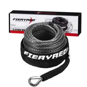 WR-BG-9-UFA FIERYRED Winch Rope Cable Atv Utv Synthetic Rop