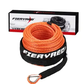 WR-ORG-5-UFA FIERYRED Winch Rope Atv Utv Synthetic Wi