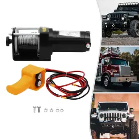 764909340932 FURNITLEG Electric Winch Atv Utv Steel Wire Rope #2