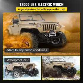 DDJP1.2WB85FTGS01 GEARZAAR Electric Winch Steel Cable Trailer #3