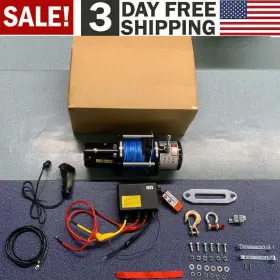 DDJP1.2WB85FTGS01 GEARZAAR Electric Winch Steel Cable Trailer