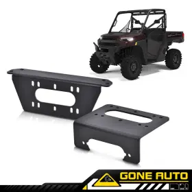 GON098822 GONE-AUTO Winch Mount Plate Kit Xp 1000 4X4 Polaris #3
