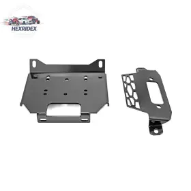 WI-80106007 HE Utv Steel Bumper Winch Mount Plate General Rzr