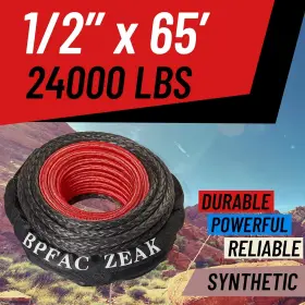 792671652380 HEGFOX Synthetic Winch Rope Line Recovery Cable #2