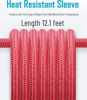 792671652380 HEGFOX Synthetic Winch Rope Line Recovery Cable #3