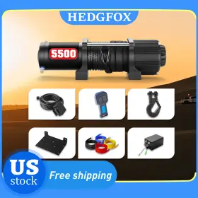 792671652403 HEGFOX Synthetic Rope Electric Winch Atv Utv