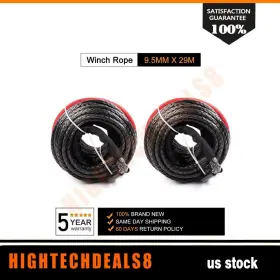 HD826802801 HIGHTECHDEALS Synthetic Winch Line Cable Rope Atv
