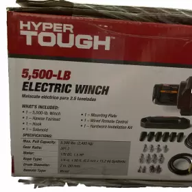10801107 HYPER TOUGH Electric Utv Winch Synthetic Rope 5500 #2