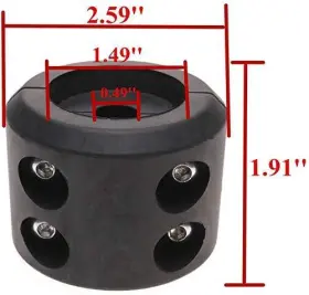 303277317988 IMUFER Rubber Hook Stopper Winch Cable Line Atv #2