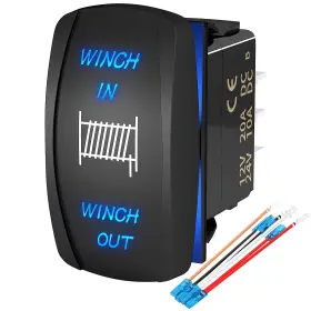 DR-A11L27GBL-LJ56 JOINFWORLD Winch Switch Momentary Pin Led