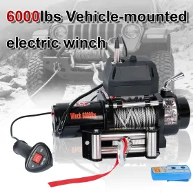 ATW-6000W KAKA INDUSTRIAL LLC Electric Winch Recovery Steel